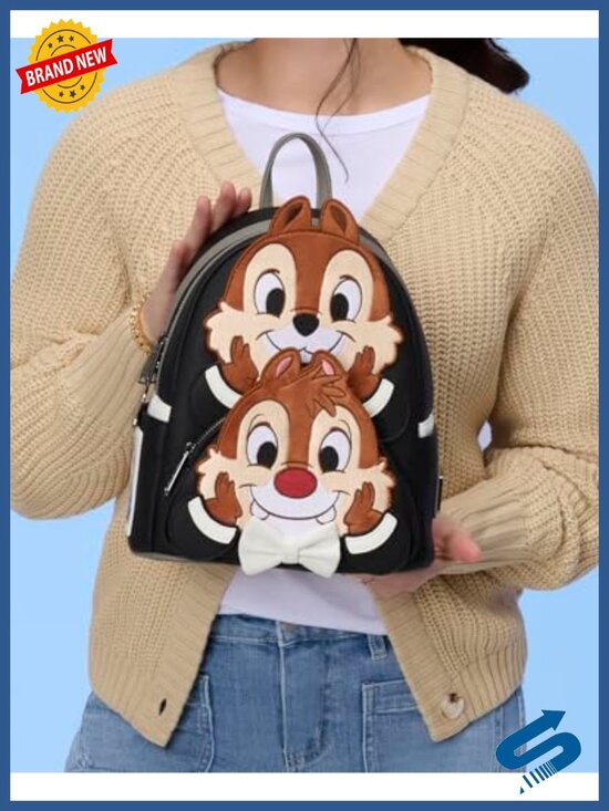 Loungefly Chip \'n\' Dale Two Chips & a Miss Mini Backpack Polyurethane main image 5